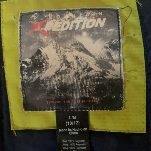 Xpedition Windproof Triple Closure Winter Coat, Bright Colors! Size L 12-l4, EUC - Picture 13 of 16